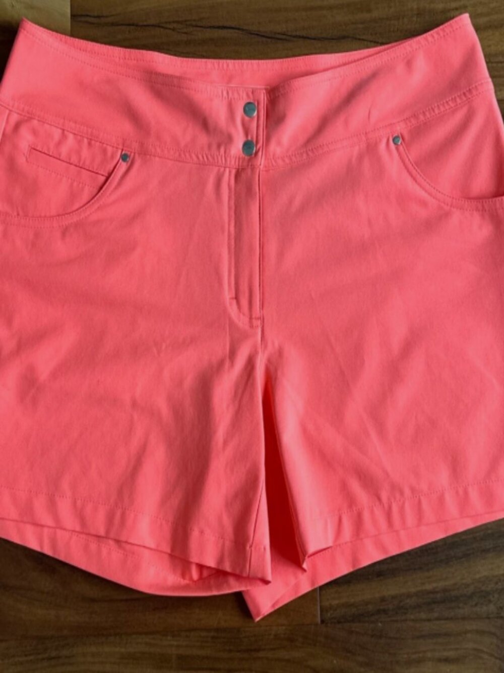 Slazenger Women’s Golf Shorts Coral Pink Size 12 Flat Front 5" Inseam